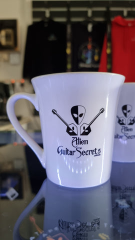 Alien Guitar Secrets Porcelain Coffee Mugs